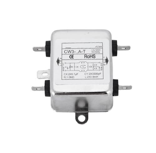 Filtre de puissance monophasé CW3-3A-T anti-interférence pour purification de réseau électrique