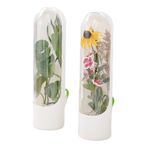 QOTSTEOS 2 recipientes para hierbas frescas, protector de hierbas, conservador de hierbas para refrigerador, contenedor de almacenamiento de hierbas que mantiene las verduras frescas para espárragos