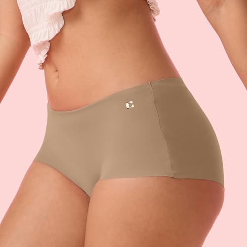 Image of Enamor Innovations Invisi, All Day Comfort, Mid Waist Boyshorts Panty for Women - No Visible Panty Lines, Breathable, Sweat Wicking, Free Cut, Full Coverage - PS40