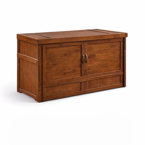 NIGHT & DAY Furniture Murphy Cube Cabinet Bed (Cherry)