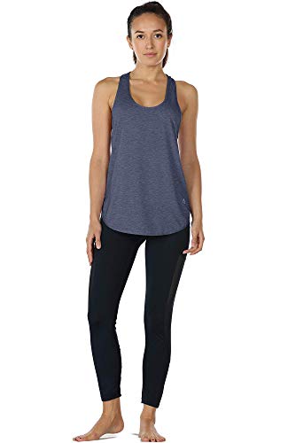 icyzone Women's Racerback Workout Athletic Running Tank Tops Loose Fit (Pack of 2)4
