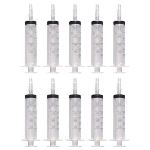 シリンジ 60ml 針なし注射器 注入型計量容器 個装 10本入ペット 流動食 シリンジ 猫 犬投薬器 給水器 液体混合 接着剤注入器 測定液体