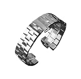 XunFeng Fit for Vacheron Constantin VC OVERSEAS Stainless Steel Watch Strap 4500V 5500V P47040 7900V 2300V 7mm 8mm (Silver,8mm)