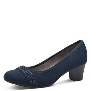 Jana Damen Pumps mit Glitzerdetails Vegan