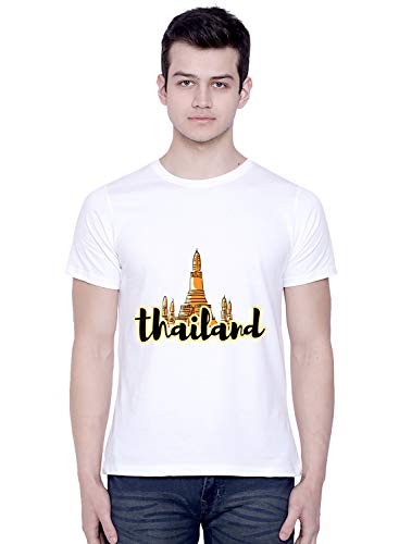 Image of CreativiT Graphic Printed T-Shirt for Unisex Thailand Tshirt | Casual Half Sleeve Round Neck T-Shirt | 100% Cotton | D00867-37