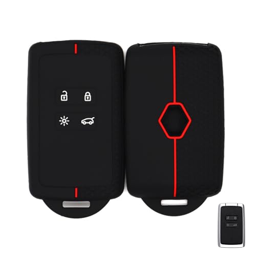 Coque Clé De Voiture pour Renault,Etui Carte Renault,Protège Clé Voiture,Compatible avec Renault Clio Megane Koleos Kadjar Kangoo Twingo Talisman Captur...