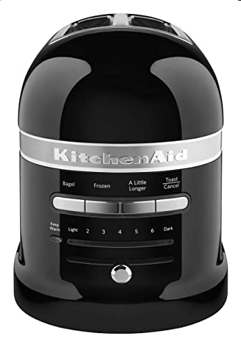 KitchenAid 2 Slice Pro Line Automatic Toaster with Extra Wide Slots KMT2203OB, Onyx Black