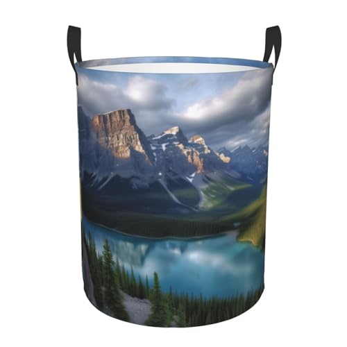 Panier à linge autonome avec poignées pliable grand bac à linge imperméable M - 3