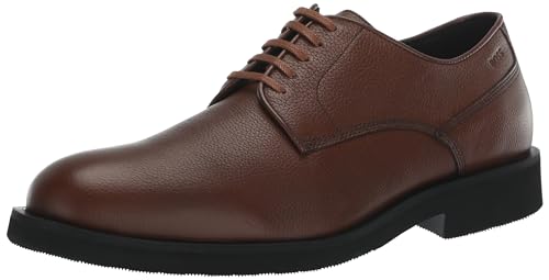 BOSS Mens Baird Grainy Leather Derby Shoe