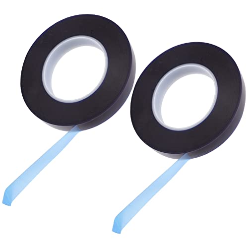 2Pcs Black Insulation Electric Tape, Professional PVC Electrical Insulating Tape, Outdoor Indoor Flame Retardant Tape for Home Improvement Repair Maintenance