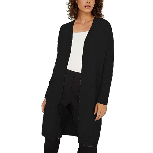 Cárdigan suelto de talla grande mujer chaqueta punto largo que abriga sin pesar