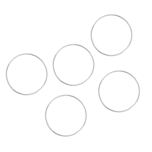 STOBAZA 5pcs Metal Dream Catcher DIY Kit for Adults Round Ring for Decoration 19cm