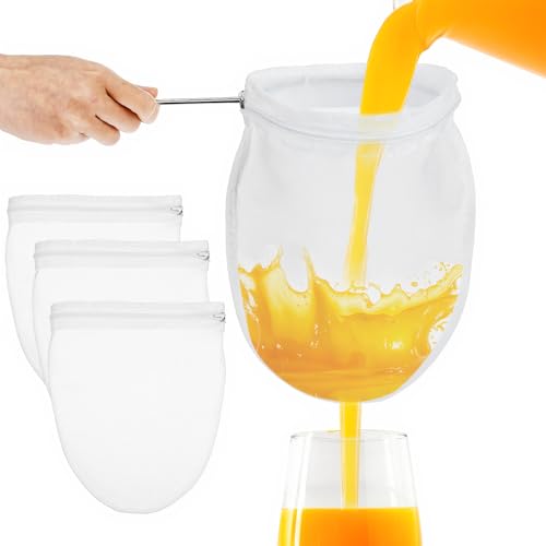 3 Pcs Premium Ultra Fine Mesh Strainer Bags