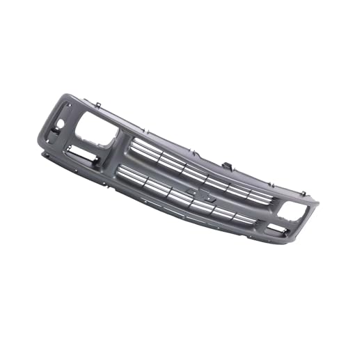 Image of LOSTAR Front Upper Bumper Cover Grille & Skid Plate Primed Fit for 1996-2002 Chevy Express 1500 2500 3500, Replaces GM1200384 - Seal Beam Headlight Van Models