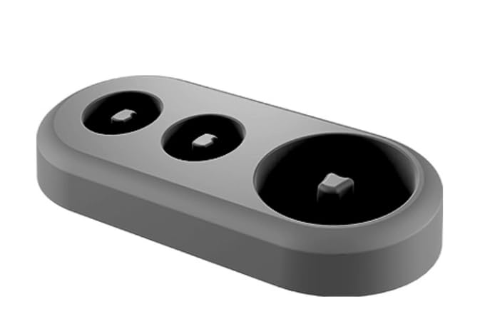 Soporte para Cepillo de Dientes eléctrico con Dos Porta Cabezales Compatible con Las Series Braun Oral B Pro/DB/iO iO3 iO4 iO5 iO6