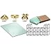 DM7BR CRL 14 Cube Tempered Glass Displayer with Brass Connectors