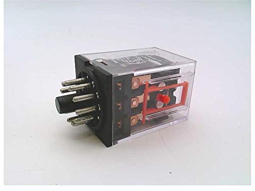 Radwell Substitute for Part Number MK3P5SDC110, Relay, 3Pdt, 110Vdc, Indicator & Push-to-Test Button, 11-Pin, Plug in Style, Relay/Socket, MK3P5-S-DC110-SUB