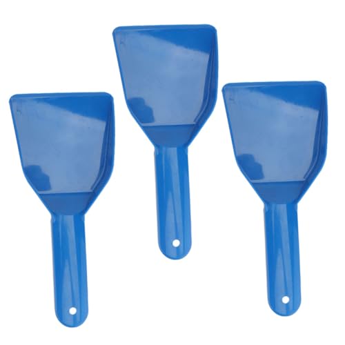 Kisangel 3 Piezas Pala Descongeladora Antihielo Raspador De Hielo Cucharón Nieve Limpieza Removedor De Escarcha del Congelador Agente De Mudanzas Largo El Plastico Azul