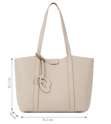 Image of CHRISBELLA Stylish Tote Handbag for Women & Girls - Ladies Faux Leather Shoulder Bag Purse with Top Handles