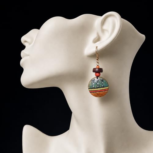 Image of Handcrafted Bohemian & Tribal Earrings for Women - Ethnic Brass, Floral & Festival-Inspired Statement Designs in Drop, Dangle, Hoop & Stud Styles
