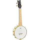 Ortega Guitars Banjo Ukulele Akustisch – Banjolele Series – Open Back – Remofell / Ahorn, Natur (OUBJE90-MA)