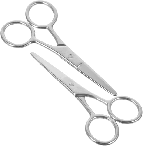 【XHCOHWWU】2 把剪刀 修眉工具 修眉刀 鼻毛ハサミ眉毛修復ツール