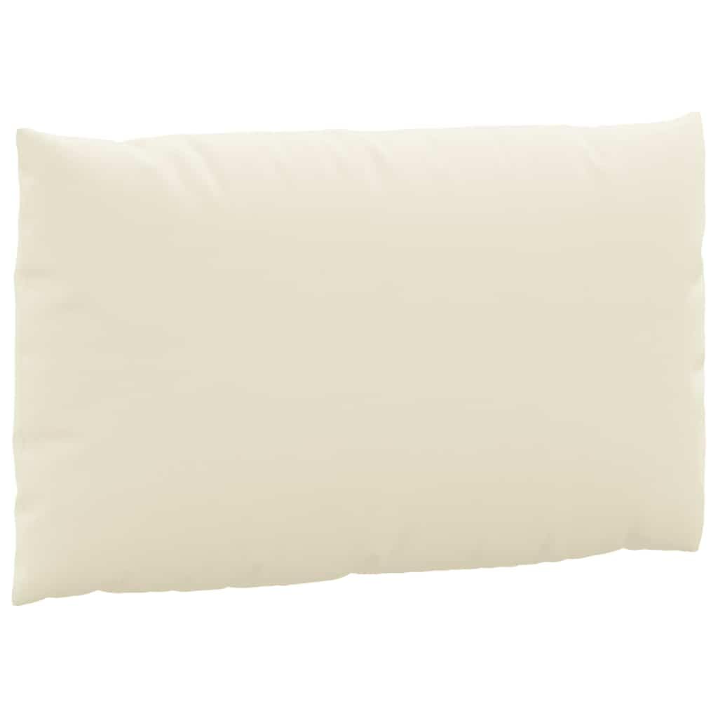 Cojín para palé de 3 piezas, color crema de tela Oxford, impermeable y resistente a las arrugas, relleno de fibra hueca y fibras de espuma para una comodidad óptima, ideal