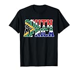 South Africa T Shirt African Country Flag Gift Patriotic Tee T-Shirt