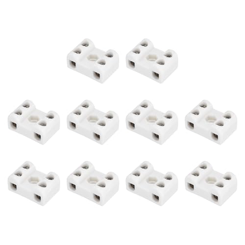Conectores de porcelana de alta temperatura para cables eléctricos de 14 AWG y 12 AWG