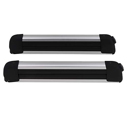 Universal Car Ski Snowboard Roof Racks,for 6 Pair Skis / 4 Snowboards,Lockable Fit Most Vehicles Equipped Crossbars