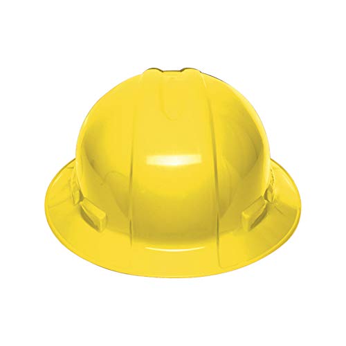 TRUPER CAS-AX Full Brim Hard Hats, Ratchet Suspension. SAFETY PRODUCTS. Yellow - 1 Pc