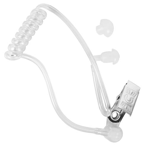 Giraffe Manufacturing Spy Gear Earpiece Headphones for Kids & Adults 1 Pack Lightweight Comfort - Easter Cosplay Spy Costume Accessories for Secret Service FBI Agent Costume Security Ear Piece Prop