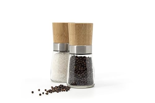 Kamenstein - Bamboo Salt & Pepper Grinder Set with Solid Construction, Natural Look, Compact for Storage (2-Piece) by Kamenstein - Image 3