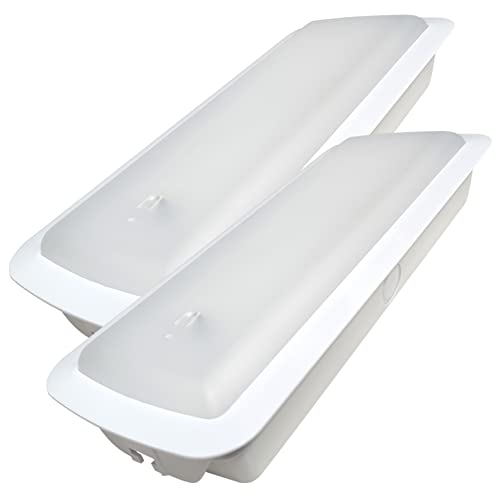 LED ATOMANT Pack 2x Luz de Emergencia LED Empotrable o Superficie con AUTOTEST, 3 Horas de Autonomía. Dos Funciones, Función No Permanente 3W 200 Lúmenes, Función Permanente 7W 600 Lúmenes