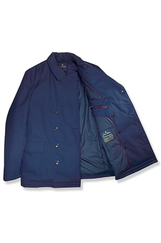 Brooks Brothers Mens Thermore EcoDown Insulated Double Breasted Winter Jacket, (X-Large, 90533 Navy Blue)2