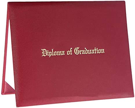 TngHui CHGD Diploma Cover 8.5”x11” Imprinted “Diploma of Graduation” Rich in Color Customized Order is Acceptable with Discount for Bulks