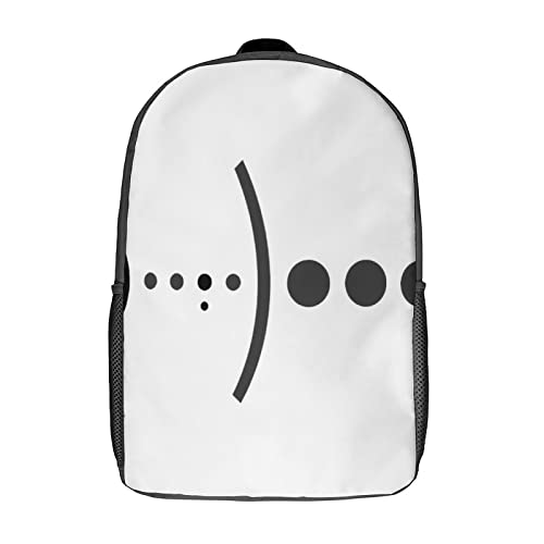 Sac à dos d'école 17 pouces noir pour adolescent et grand cartable garçon fille imprimé 3D