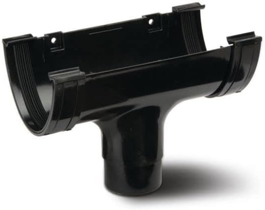 Polypipe Polyflow Deep Capacity [BLACK] RUNNING OUTLET RD505 for 117mmx ...