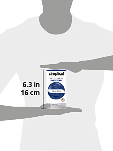 simplicol Fabric Dye Intense (18 Colours), Royal Blue 1809 2 Pack, Dark Blue: Easy Dyeing in the Washing Machine, All-in-1 Complete Pack