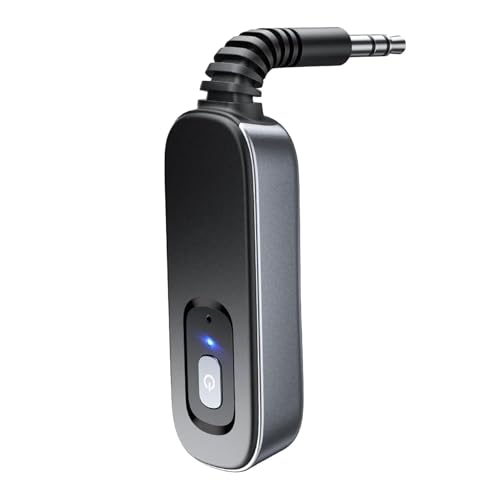 Audio Receiver for Car,Type-C 3.5mm Car Adapter Aux Receiver and Transmitter - Low Latency Wireless Transmitter Noise Cancelling Long Range Audio Adapter for Headphones