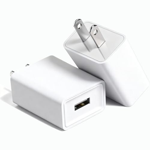 5V 2A Outdoor USB Power Adapter Plug Compatible with WyzeCam Blink Mini Pan Nest Cam Ring Spotlight/Stick Cam Kasa Cam Nest Dropcam Arlo cam YI Dome Security Camera Wall Charger 2 Pack