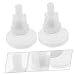 Angoily Sets Abs Plastic Toilet Seat Mounting Bolts Fit for Seat Covers Fixing Pcs