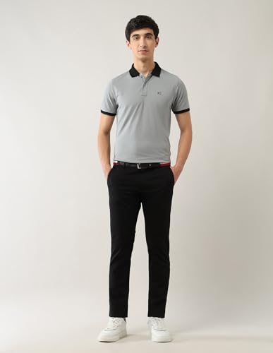 Image of Arrow Sport Men's Dobby Slim Fit Trousers