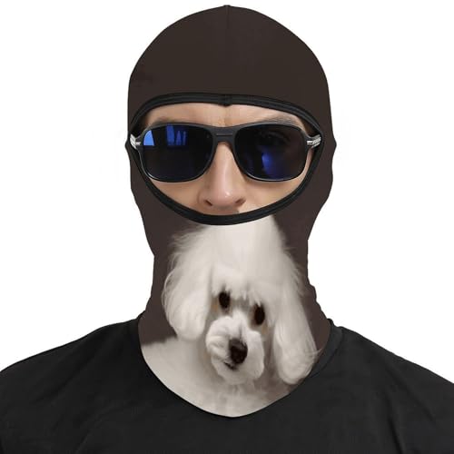 Balaclava para Ski para Hombres y Mujeres con Estampado de Caniche Francés, Máscara Facial Térmica para Clima Frío, Equipo para Motocicleta y Ski, Máscara de Invierno para Mujeres y Hombres miniatura 3