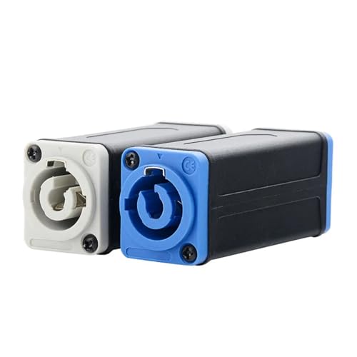 Conector recto para montaje en panel con acoplador adaptador AC en gris oscuro, pack de 10 3