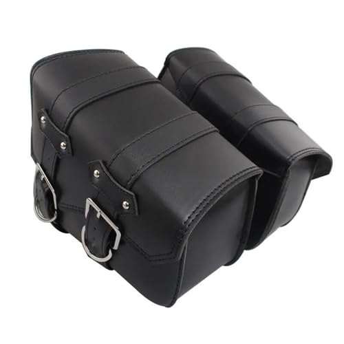 Sacoche latérale de rangement de moto noire cuir PU pièces de rechange