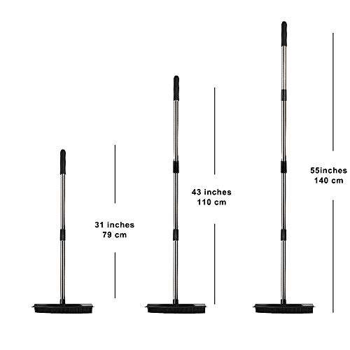 Pet Hair Rubber Broom Floor Brush For Carpet Dog Hair Remover With Built In Squeegee Silicone Broom Suitable For All Surface #TOP1