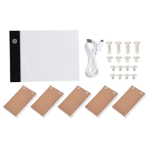 Zerodis A6 Flip Book Kit Ultra-Delgado A6 Niños USB Mano Dibujo Tablero LED Caja de Luz LED(USB)