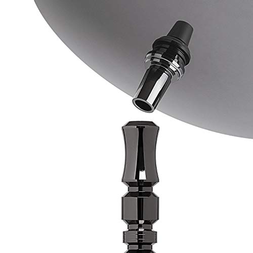 DILAW® TRIPHAN Shisha Edelstahl Black V2A 66cm Hookah Medium + LED Licht | Wasserpfeife Kaminkopf Komplettset… – Bild 7