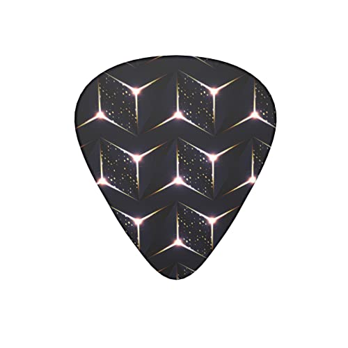Lot de 12 médiators de guitare polygone en métal doré clair pour guitare électrique basse acoustique avec boîte - Les Beatles, Paul McCartney, John Lennon, RIngo Starr, George Harrison Lot de 12 médiators de guitare polygone en métal doré clair pour guitare électrique basse acoustique avec boîte